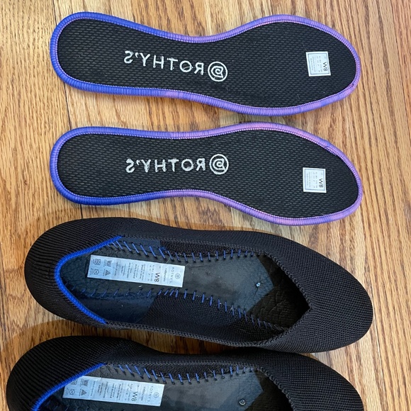 Rothys black ballet flats, round toe, size 8 - Picture 7 of 7